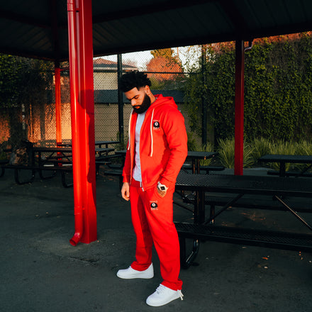 The Highly Recommended Sweatsuit - Red